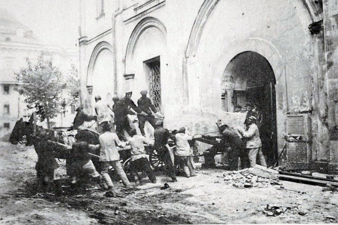 Уничтожение могилы Софии Палеолог в 1929 году