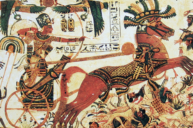 Тутанхамон на колеснице