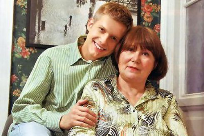 Борис Корчевников с мамой