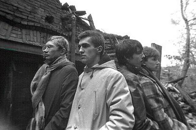 Первый состав группы «Наутилус Помпилиус» в 1984 году