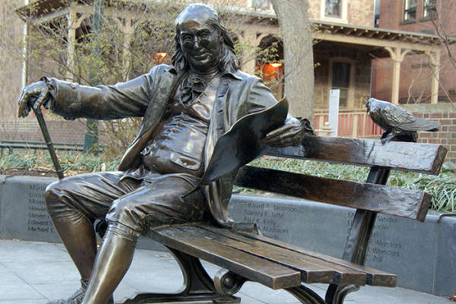 Памятник Бенджамину Франклину в Пенсильванском университете