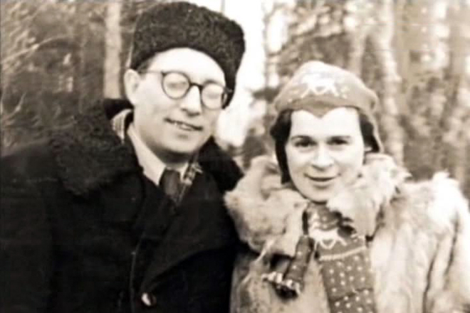 Лев Ошанин с женой