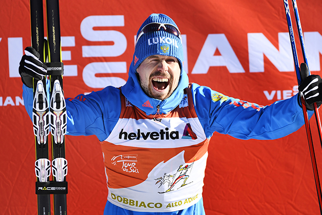 Сергей Устюгов в лыжных гонках «Тур де Ски»
