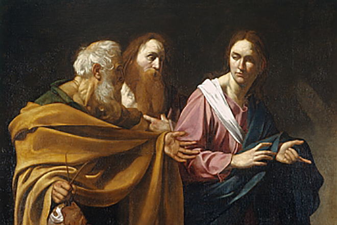 Картина «Андрей приводит Петра к Иисусу», Караваджо