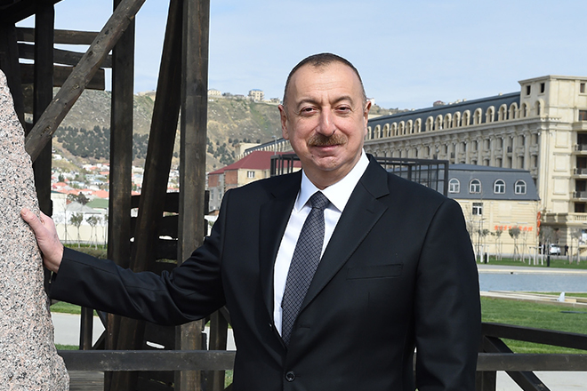 Ильхам Алиев в 2017 году