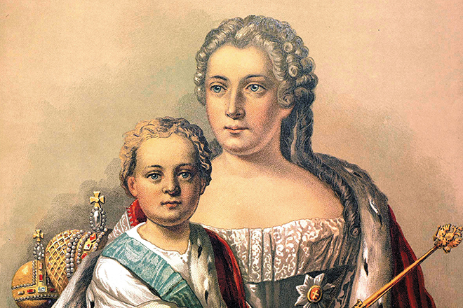 Анна Леопольдовна и царевич Иван VI