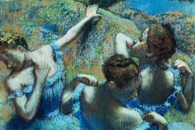 Картина Эдгара Дега «Голубые танцовщицы»