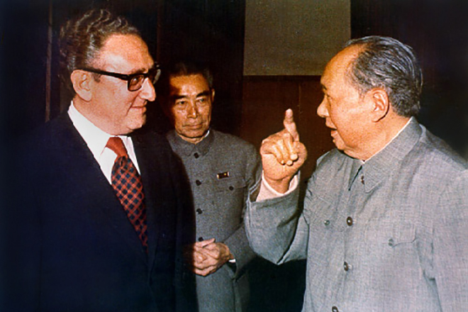 Генри Киссинджер и Мао Цзэдун