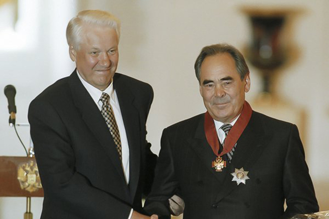 Борис Ельцин и Минтимер Шаймиев