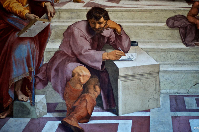 Гераклит на фреске Рафаэля «Афинская школа»