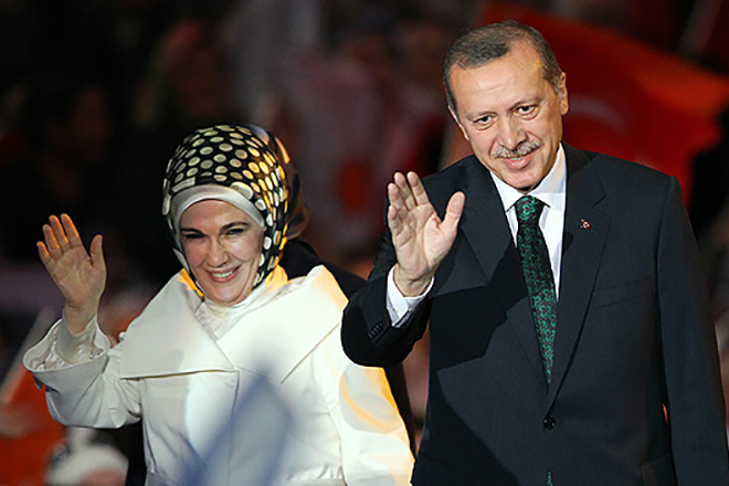 Реджеп Тайип Эрдоган с женой