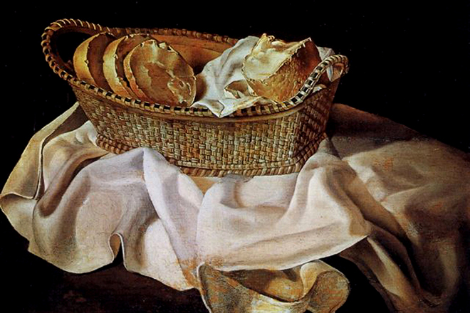 Картина Дали «Корзинка с хлебом»