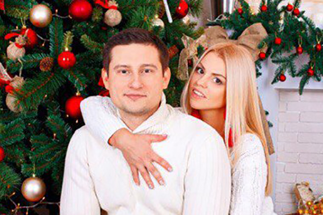Оксана Стрункина с мужем