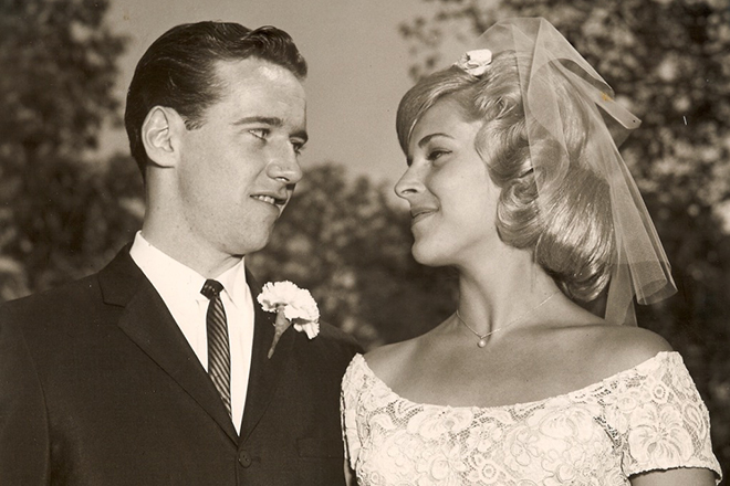 Джордж Карлин и его первая жена Бренда