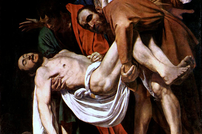 Картина Караваджо «Положение во гроб»