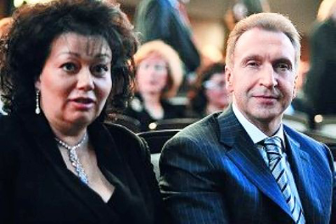 Игорь Шувалов с женой
