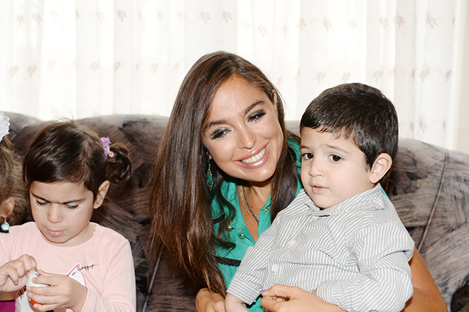 Лейла Алиева и дети