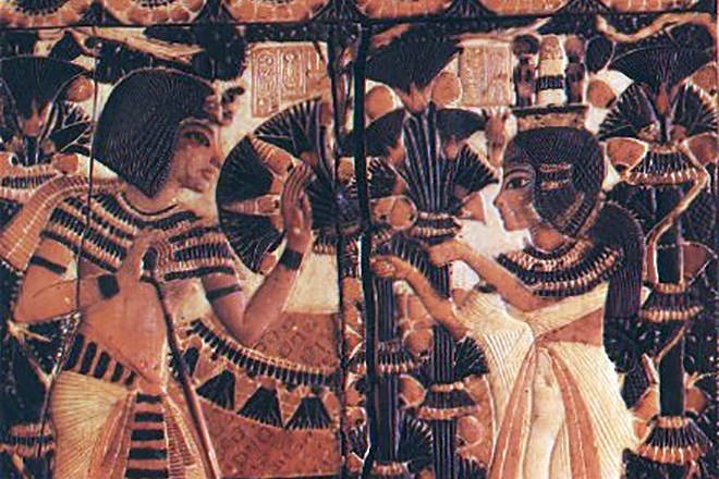 Тутанхамон и его жена Анхсенпаатон