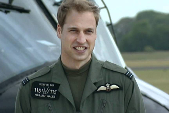 Принц Уильям на службе в ВВС