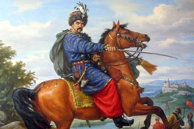 Богдан Хмельницкий в сражении