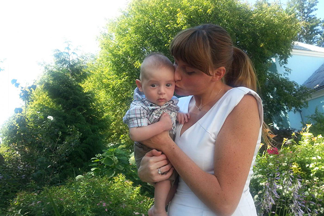 Екатерина Ифтоди и сын Борис