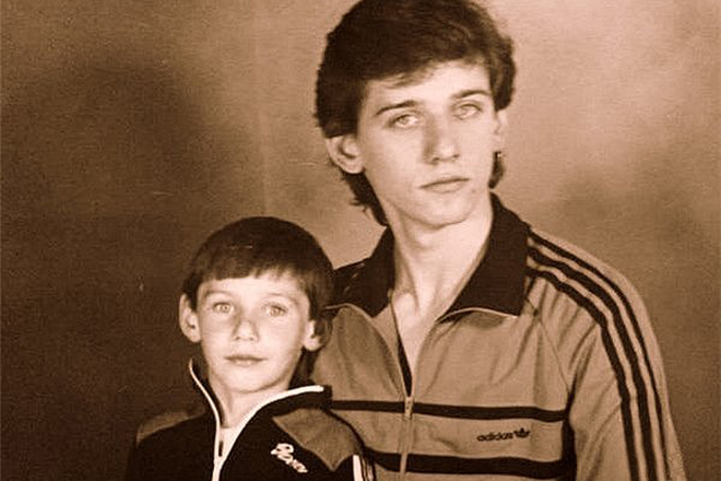 Юрий Батурин с братом Егором