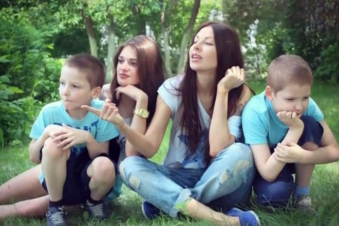 Наталья Краснова и дети