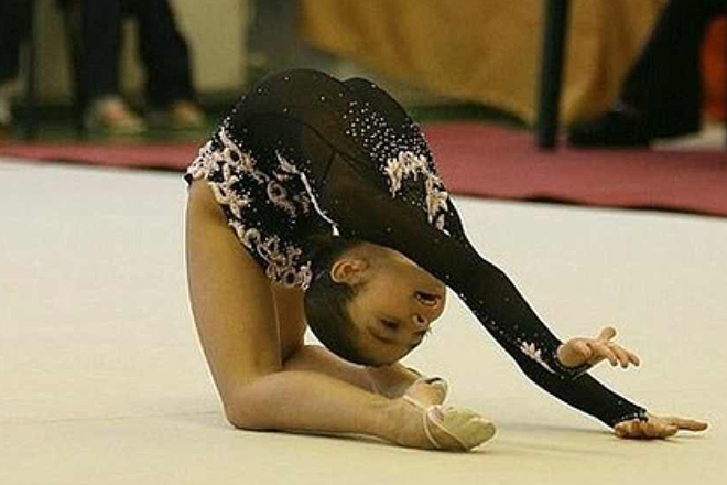Юная гимнастка Юлия Синицына