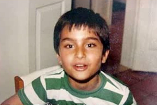 Саиф Али Кхан в детстве 