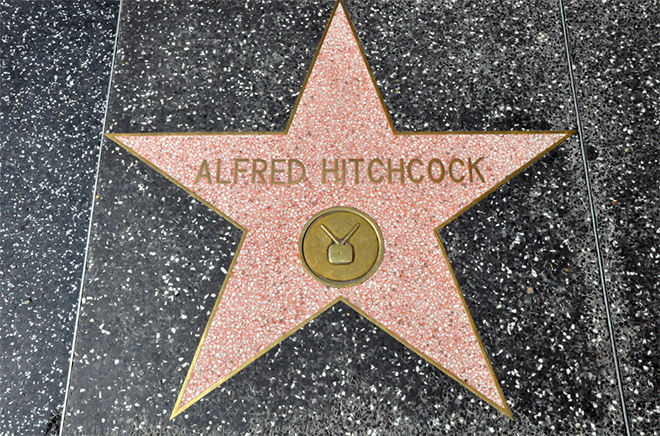 Звезда Альфреда Хичкока на аллее славы в Голливуде