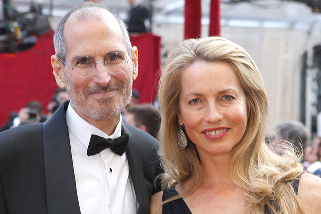 Стив Джобс и его жена Лорен Пауэлл