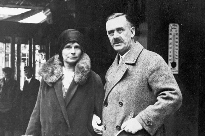 Томас Манн и его жена Катя
