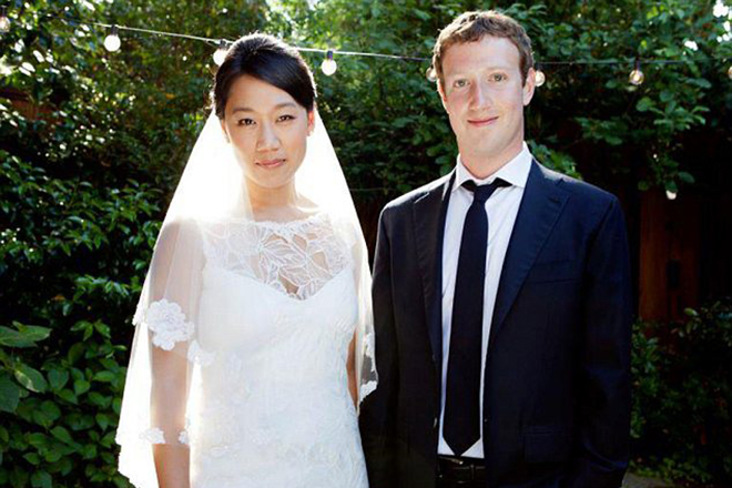 Свадьба Присциллы Чан и Марка Цукерберга