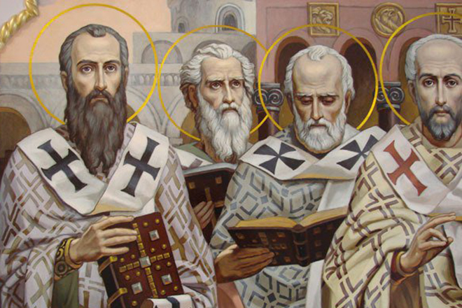 Василий Великий, Афанасий Александрийский, Григорий Богослов, Иоанн Златоуст