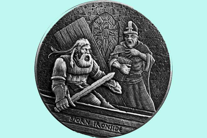 Монета с изображением Бьерна Железнобокого
