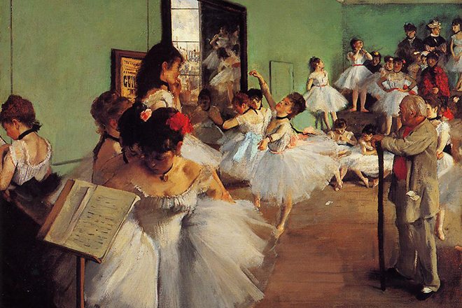 Картина Эдгара Дега «Танцевальный класс»