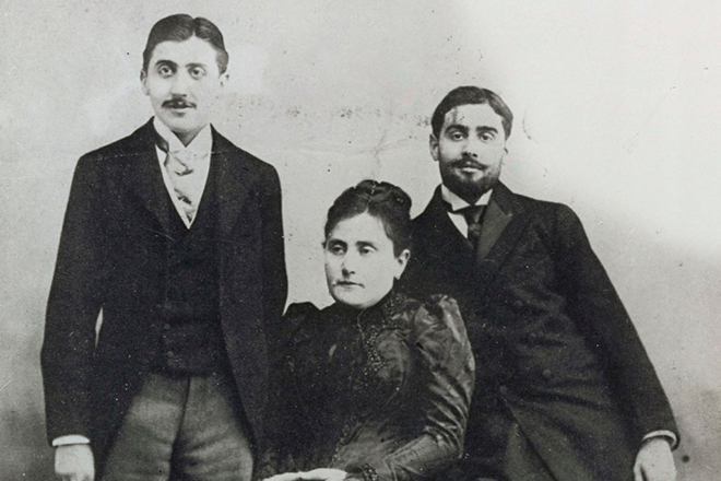 Марсель Пруст с матерью и братом