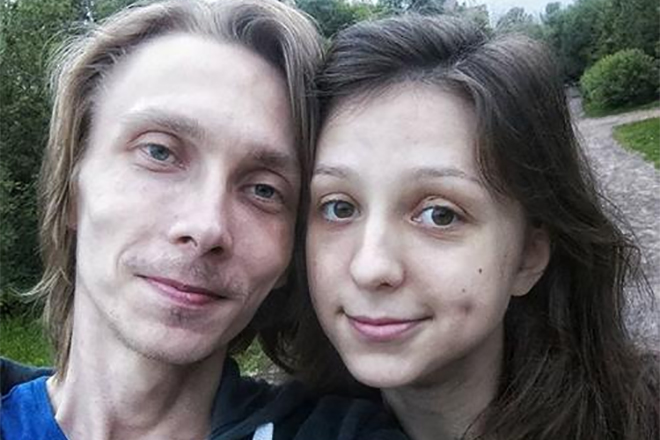Илья Щербинин с женой
