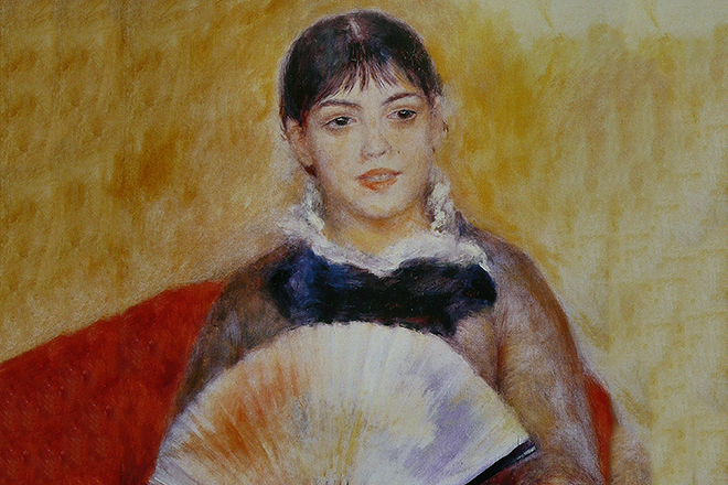Картина Огюста Ренуара «Девушка с веером»