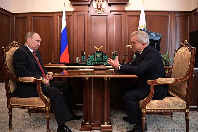 Владимир Путин и Евгений Савченко