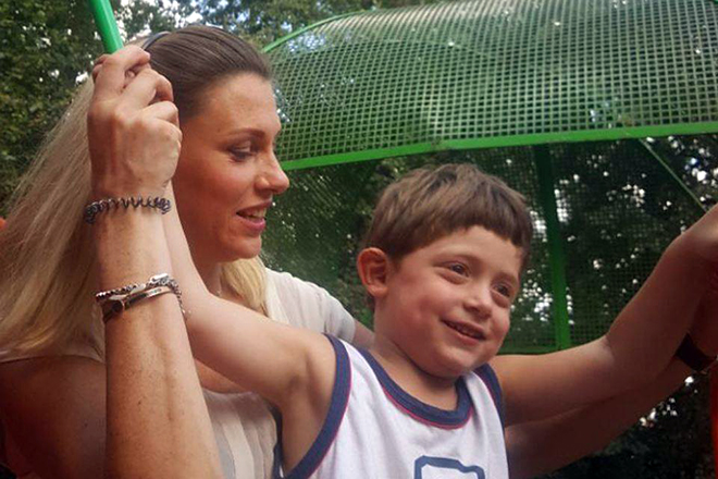 Екатерина Ифтоди с сыном