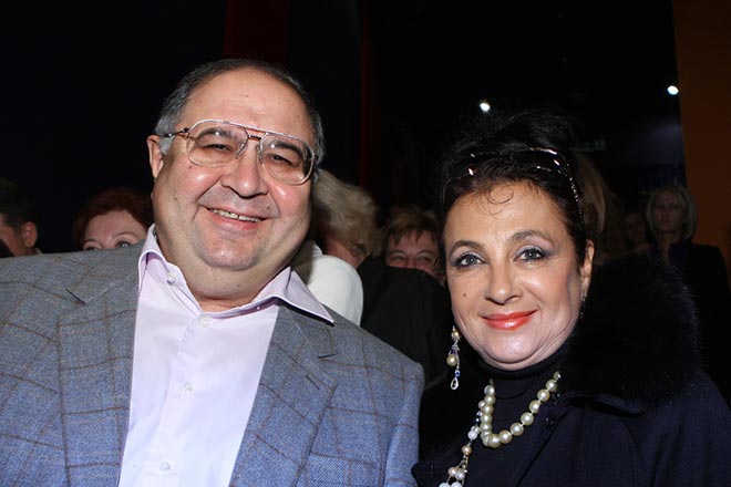 Алишер Усманов с женой Ириной Винер