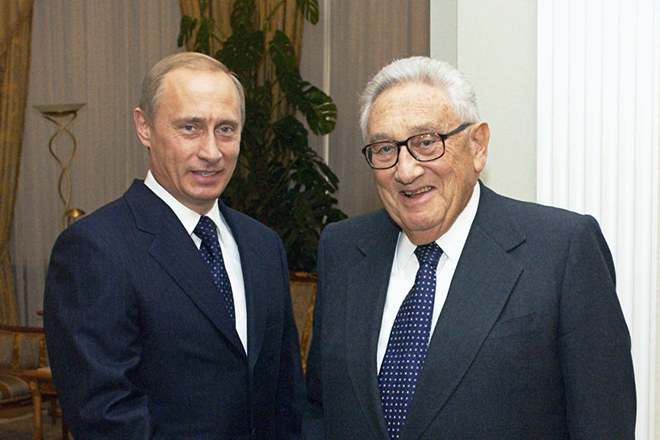 Генри Киссинджер и Владимир Путин