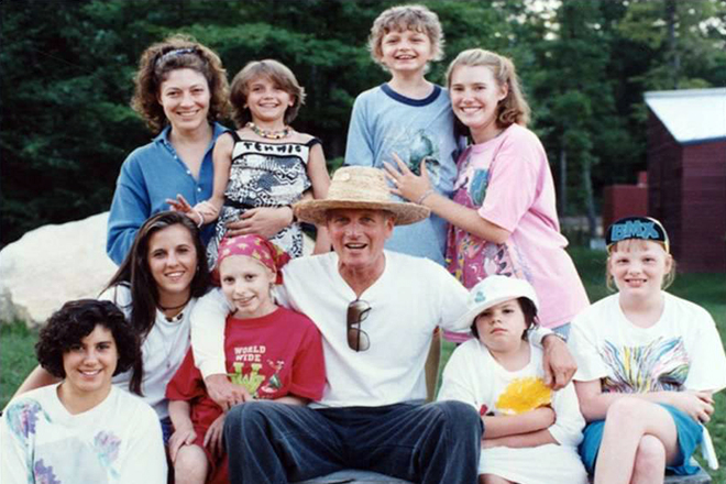 Пол Ньюман с семьей