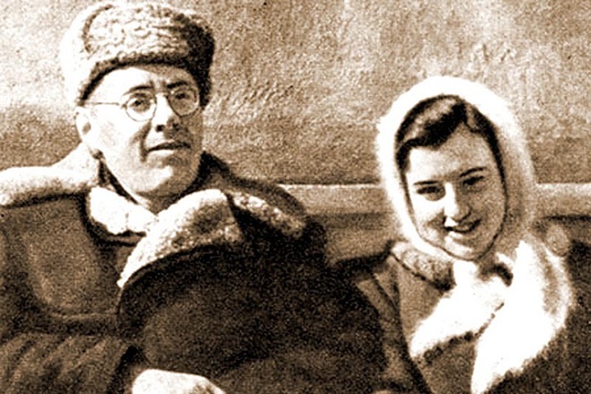 Юрий Левитан с дочерью Натальей
