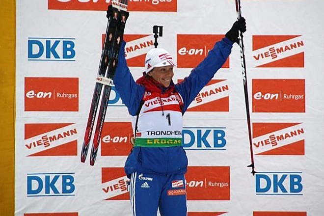 Ольга Зайцева на чемпионате мира в 2009 году