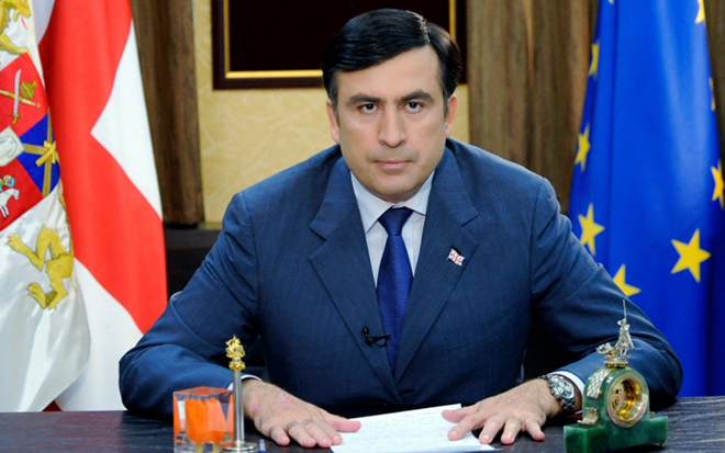 Михаил Саакашвили на посту президента Грузии