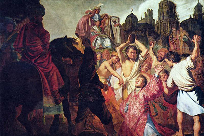 «Каменование Святого Стефана», Рембрандт