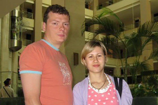 Дарья Виролайнен и ее муж Роман Виролайнен