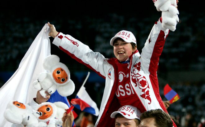 Ирина Слуцкая на Олимпиаде в Турине
